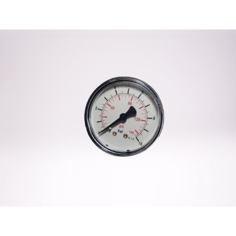 Манометър 0-10 bar, OD=63mm 1/4 reverse-sided